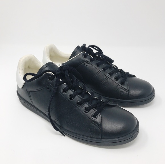 Isabel Marant Etoile Bart Leather Sneakers Black - Picture 1 of 8